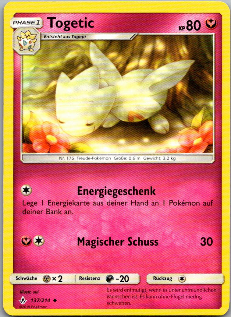Togetic 137/214 Kräfte im Einklang – Vorderseite