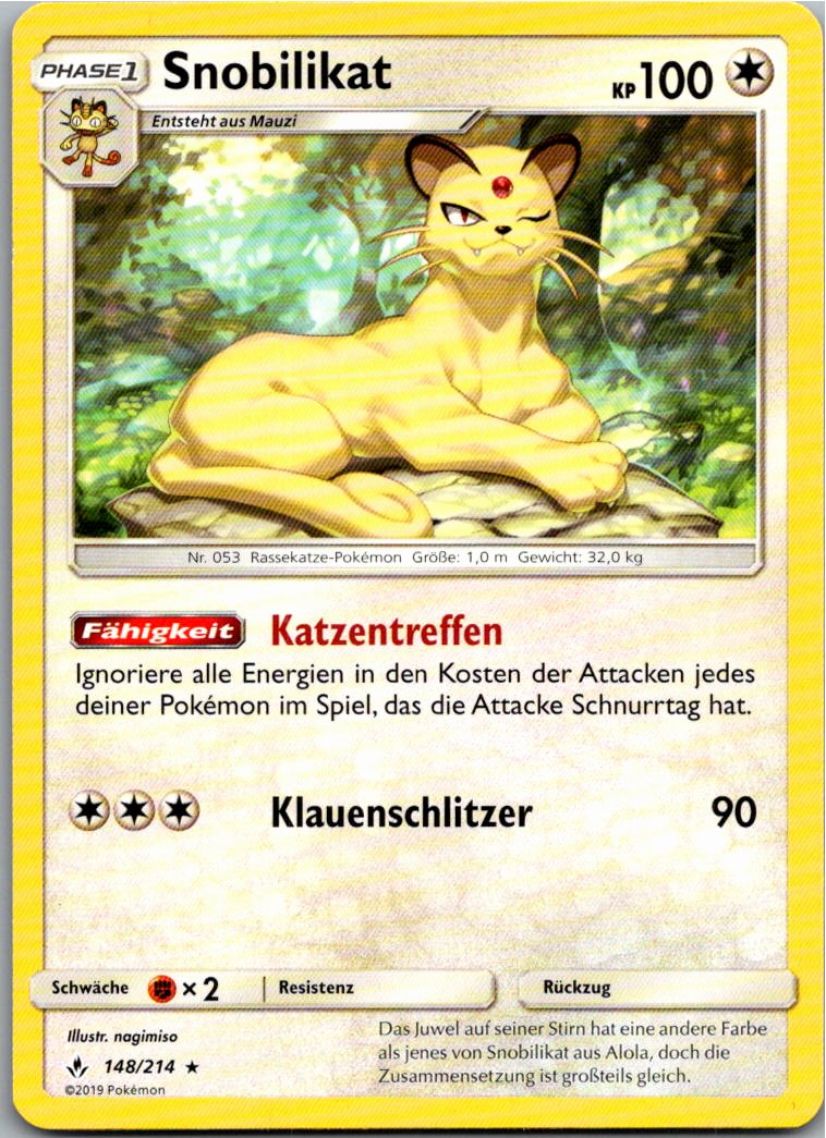 Snobilikat 148/214 Kräfte im Einklang – Vorderseite