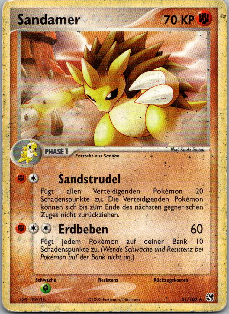 Sandamer 21/100 EX Sandsturm – Vorderseite