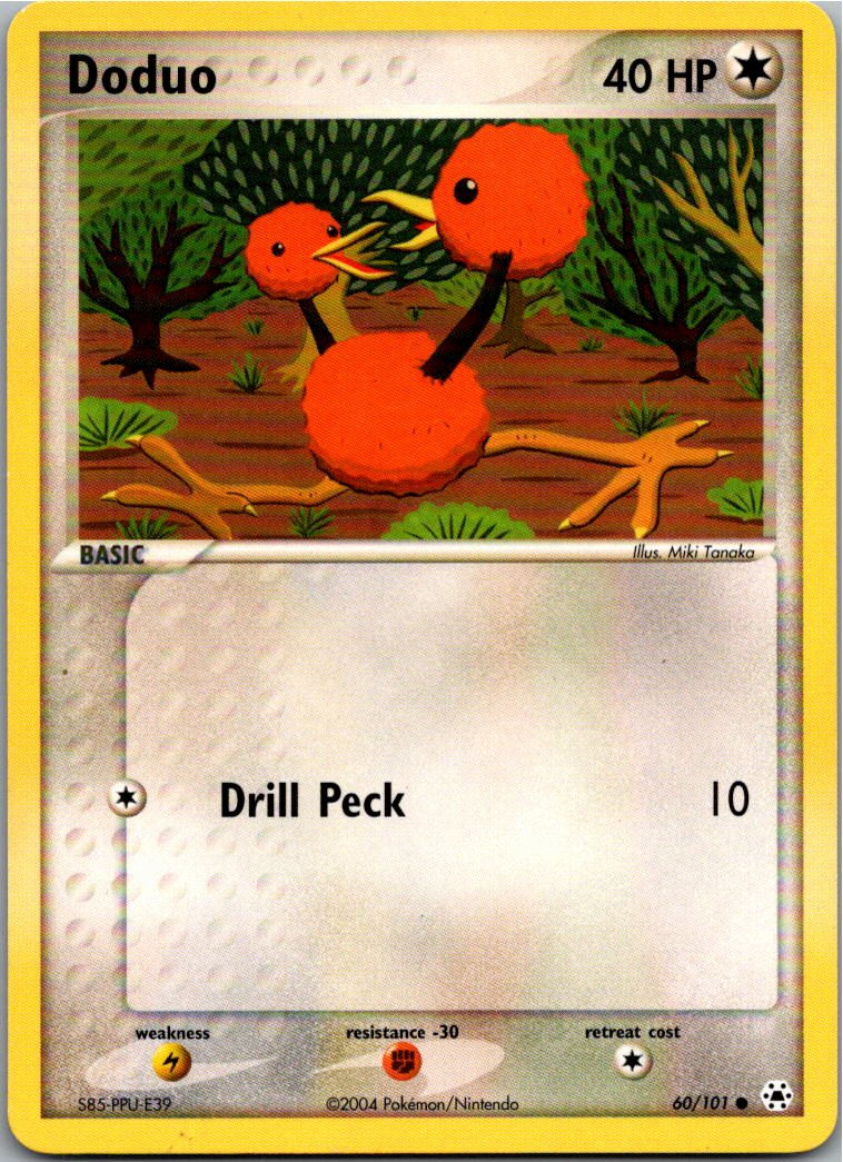 Doduo Dodu 60/101 Hidden Legends – Vorderseite
