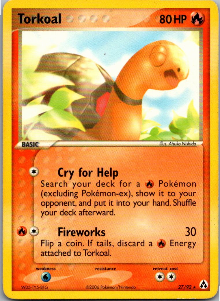 Torkoal Qurtel 27/92 EX Legend Maker – Vorderseite