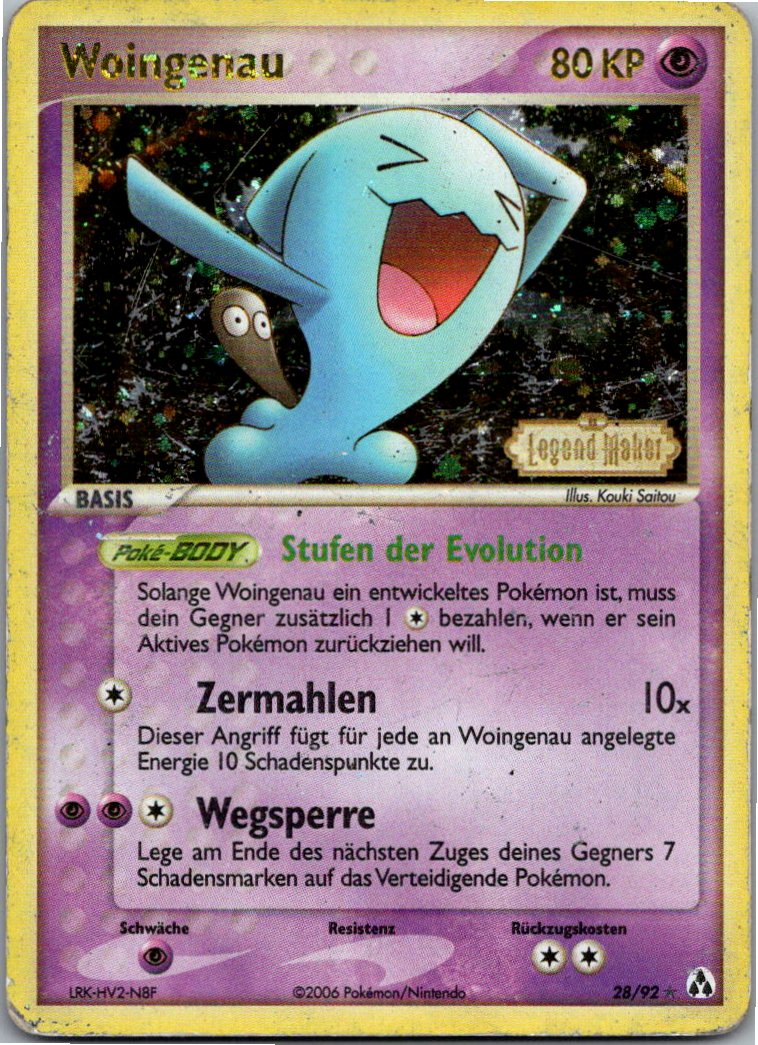 Woingenau 28/92 EX Legend Maker – Vorderseite