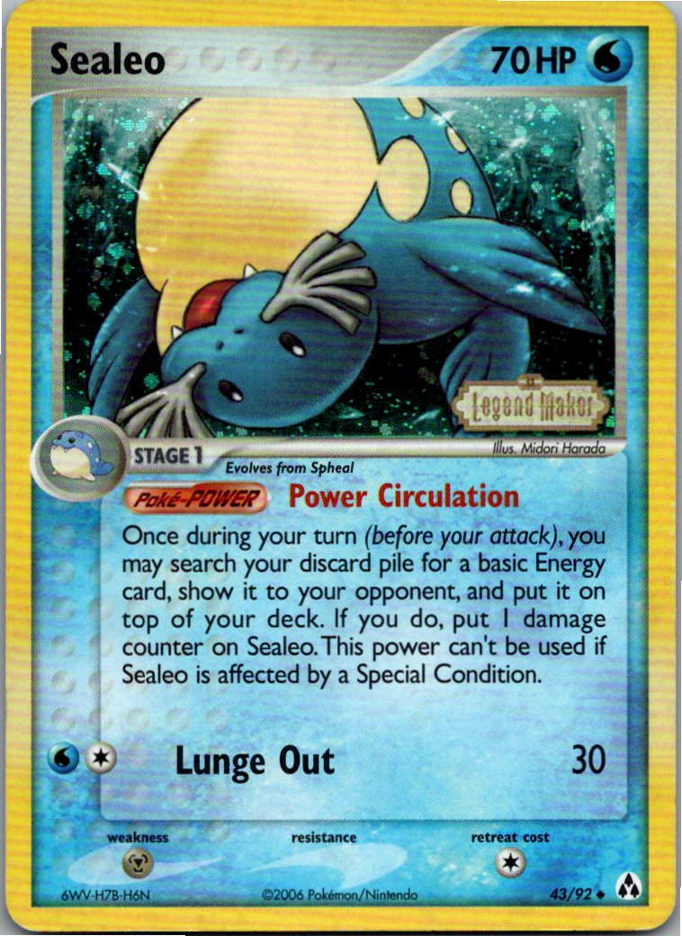 Sealeo Seejong 43/92 EX Legend Maker – Vorderseite