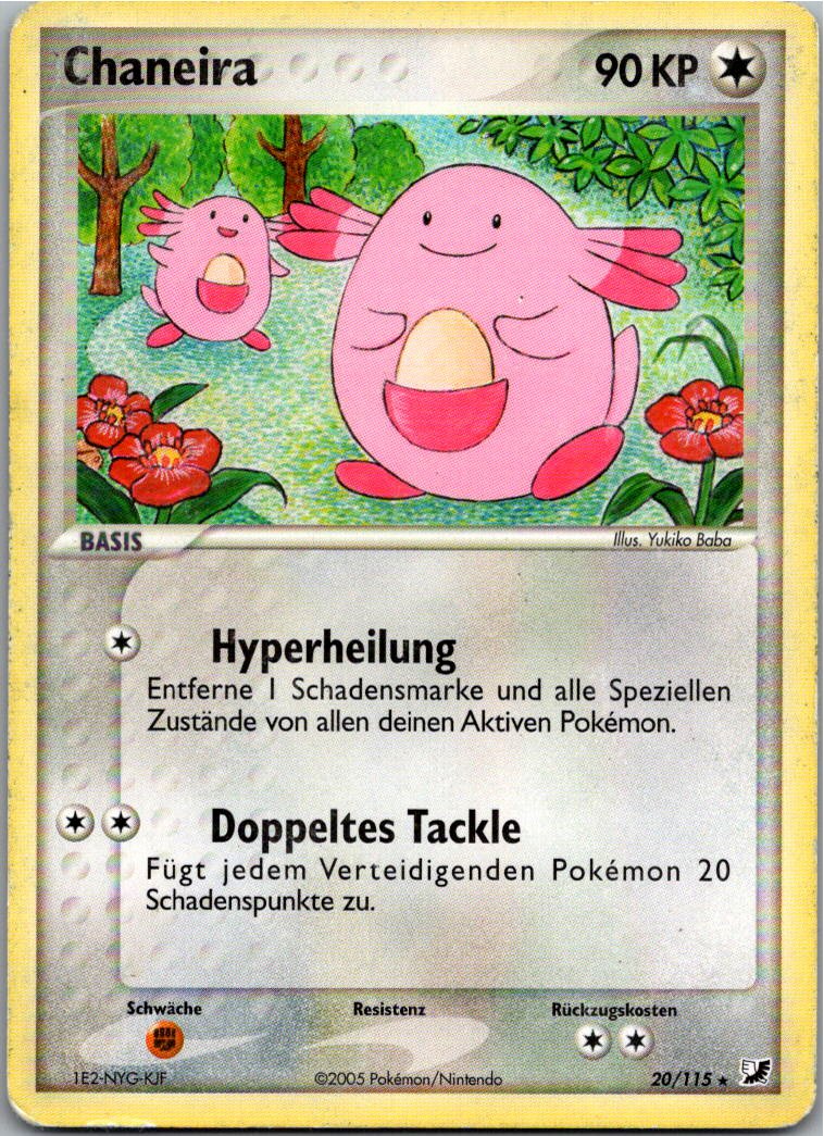 Chaneira 20/115 EX Verborgene Mächte – Vorderseite