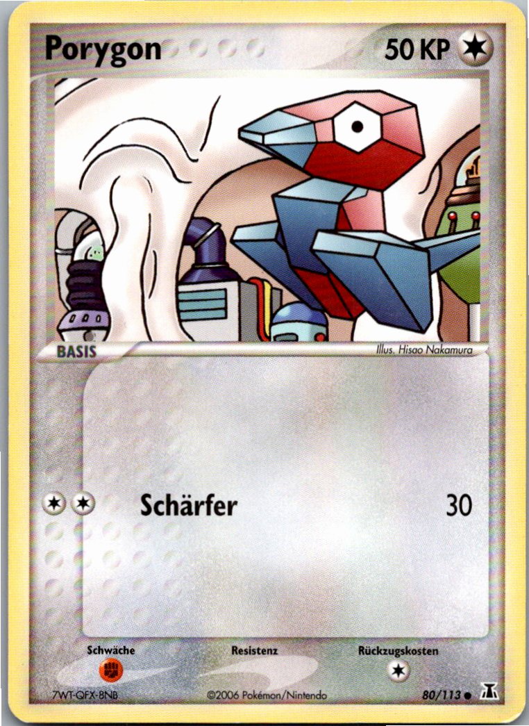 Porygon 80/113 EX Delta Species – Vorderseite