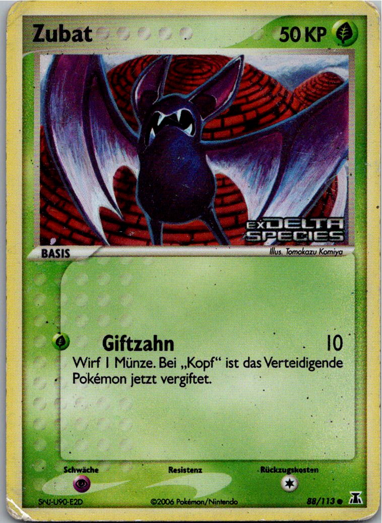 Zubat 88/113 EX Delta Species – Vorderseite
