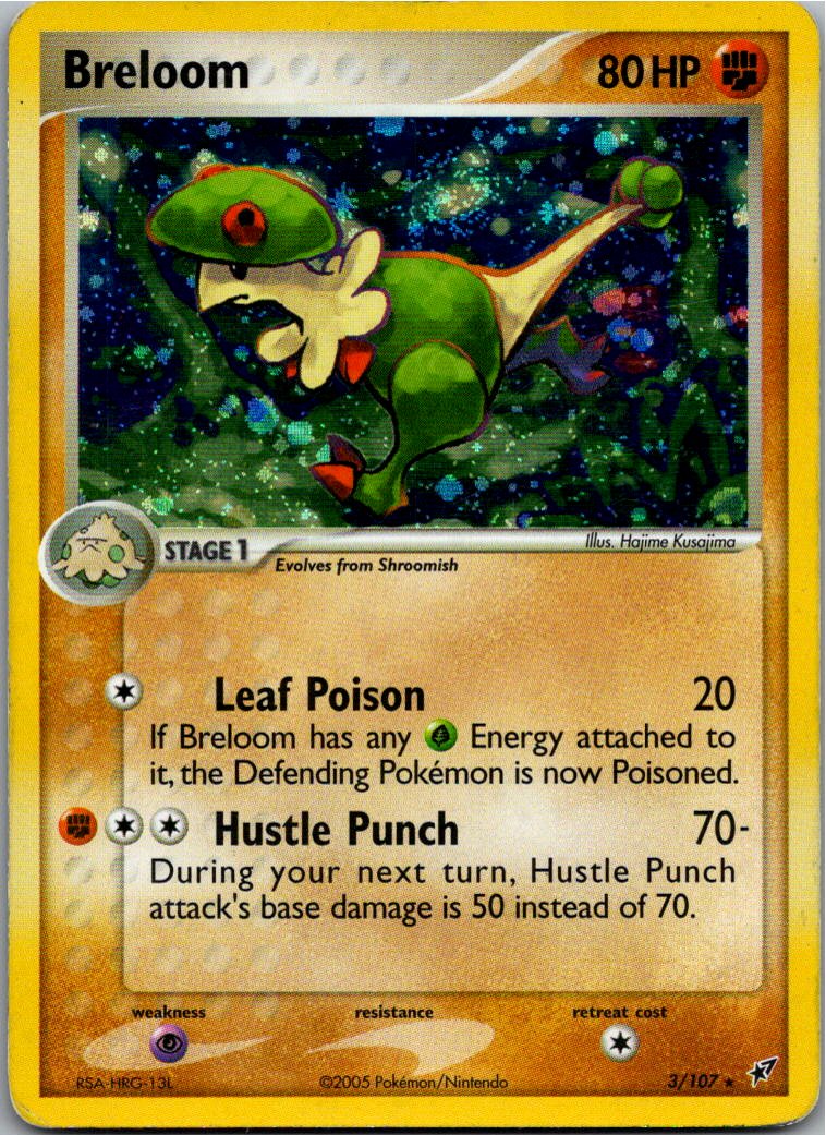 Breloom Kapilz 3/107 EX Deoxys – Vorderseite