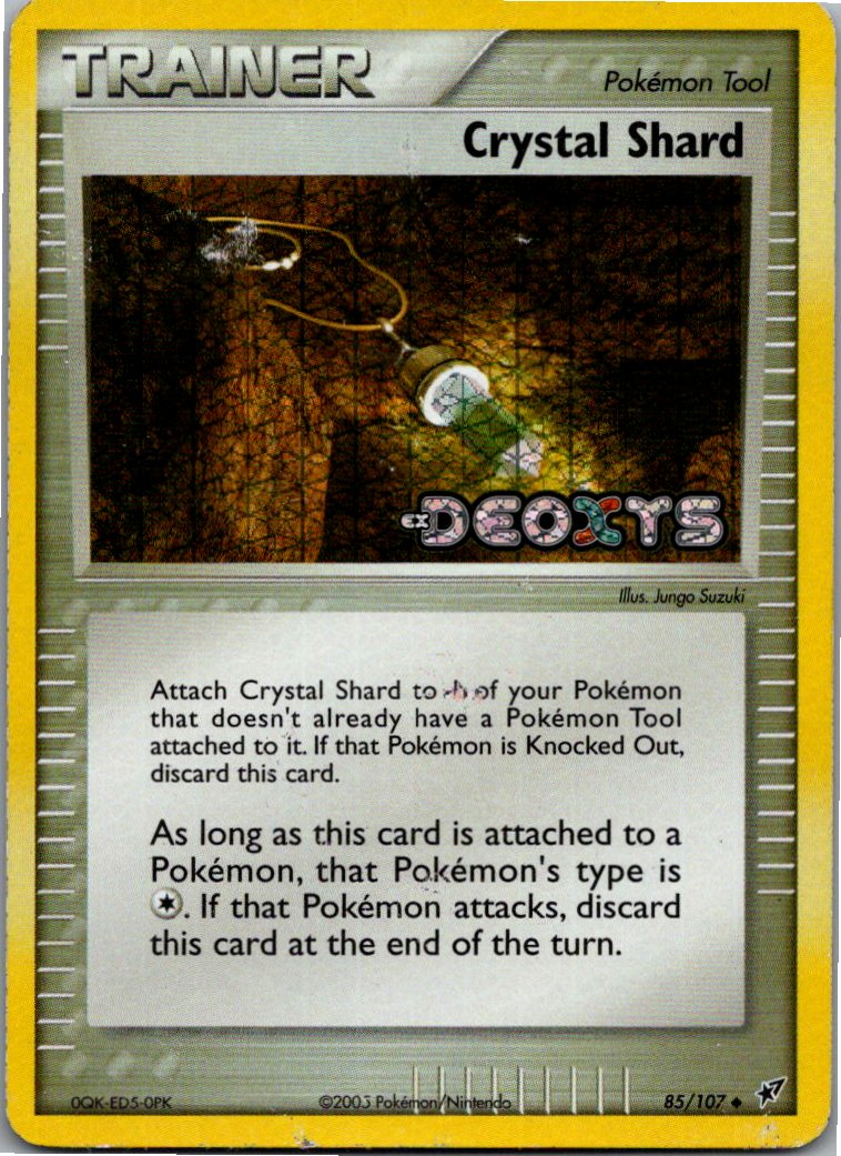 Crystal Shard Kristallscherbe 85/107 EX Deoxys – Vorderseite
