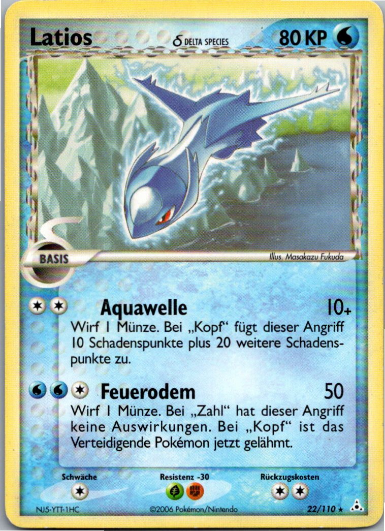 Latios 22/110 EX Holon Phantoms – Vorderseite