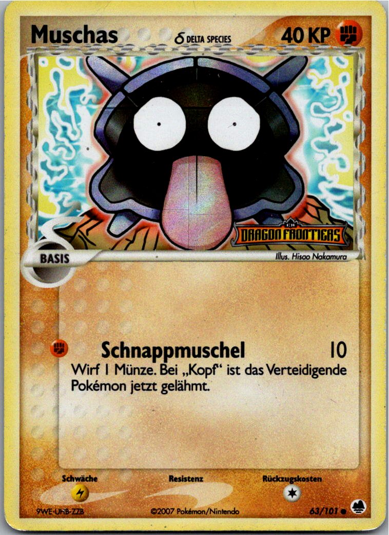 Muschas 63/101 EX Dragon Frontiers – Vorderseite