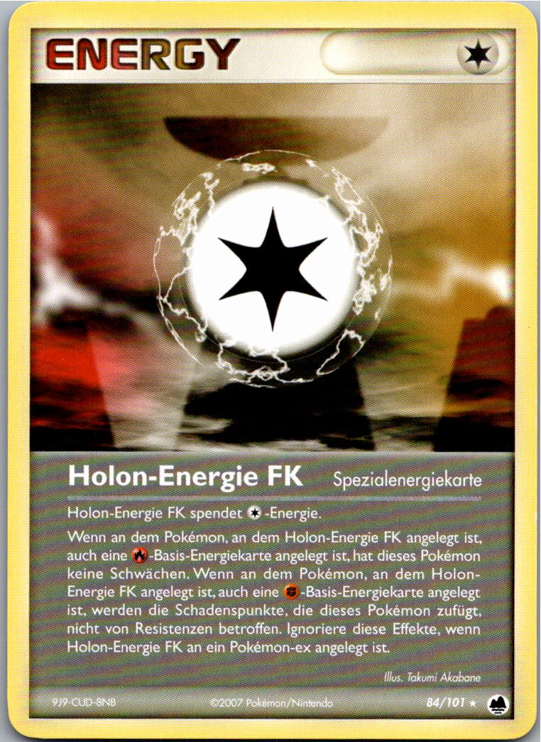 Holon-Energie FK 84/101 EX Dragon Frontiers – Vorderseite