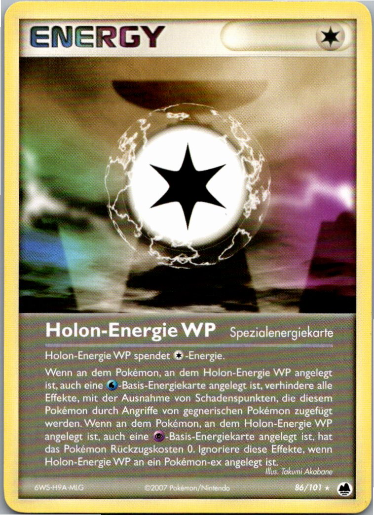 Holon-Energie WP 86/101 EX Dragon Frontiers – Vorderseite