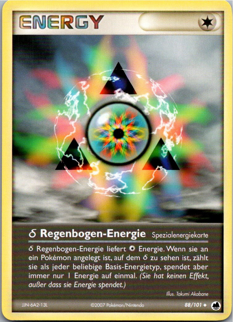 δ Regenbogen-Energie 88/101 EX Dragon Frontiers – Vorderseite