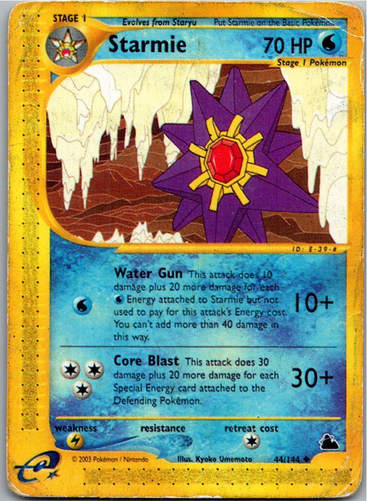 Starmie 44/144 Skyridge – Vorderseite