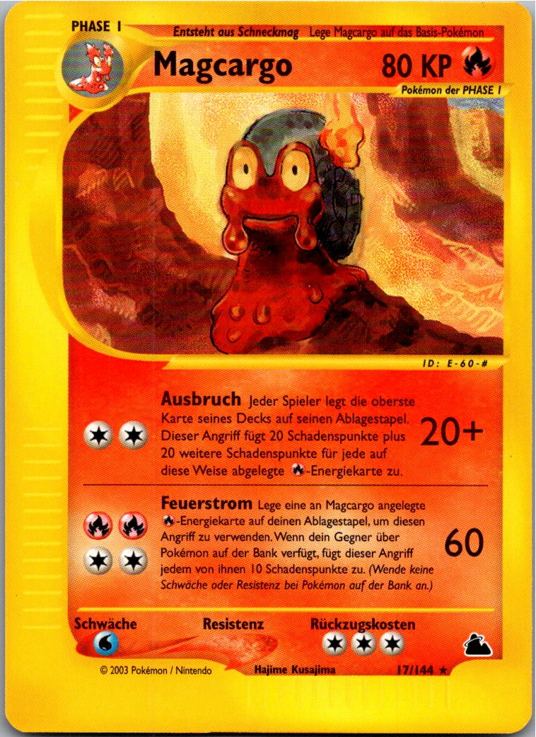 Magcargo 17/144 Skyridge – Vorderseite