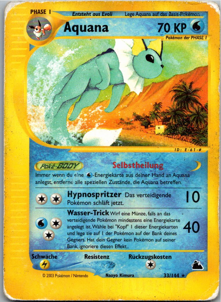 Aquana 33/144 Skyridge – Vorderseite