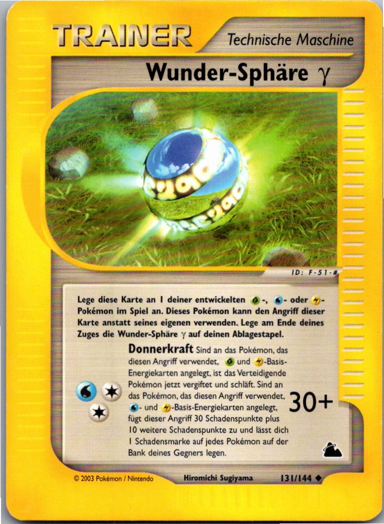 Wunder-Sphäre γ 131/144 Skyridge – Vorderseite
