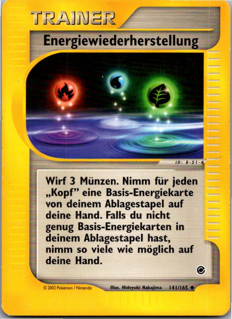 Energiewiederherstellung 141/165 Expedition – Vorderseite