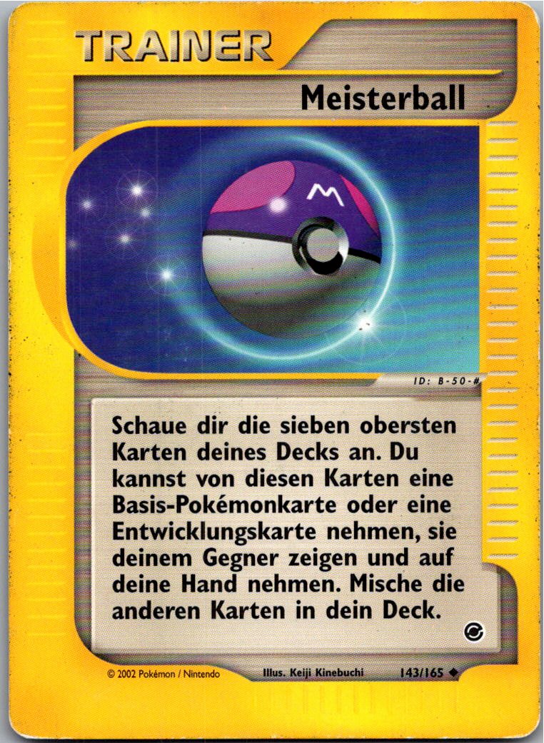 Meisterball 143/165 Expedition – Vorderseite