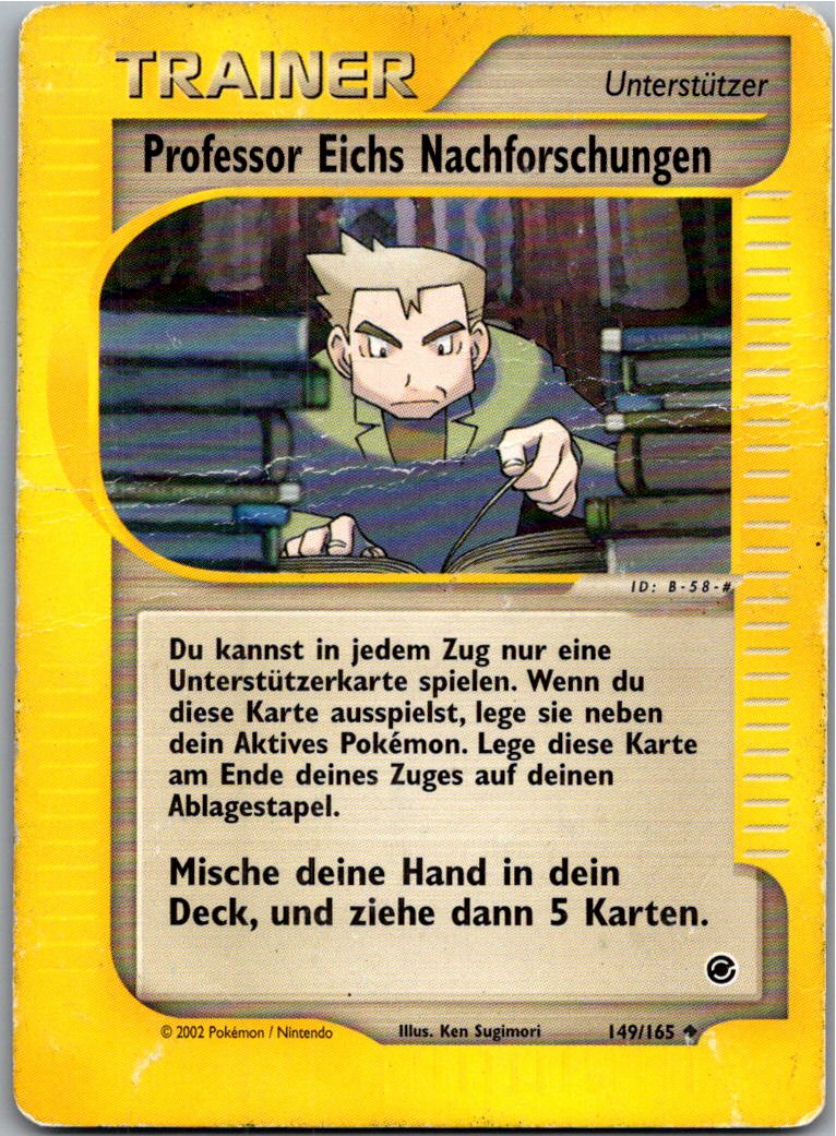 Professor Eichs Nachforschungen 149/165 Expedition – Vorderseite