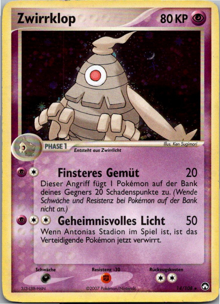 Zwirrklop 14/108 EX Power Keepers – Vorderseite