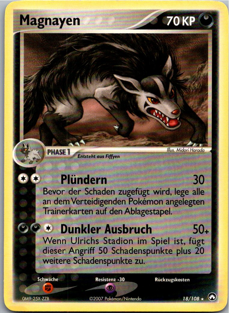Magnayen 18/108 EX Power Keepers – Vorderseite