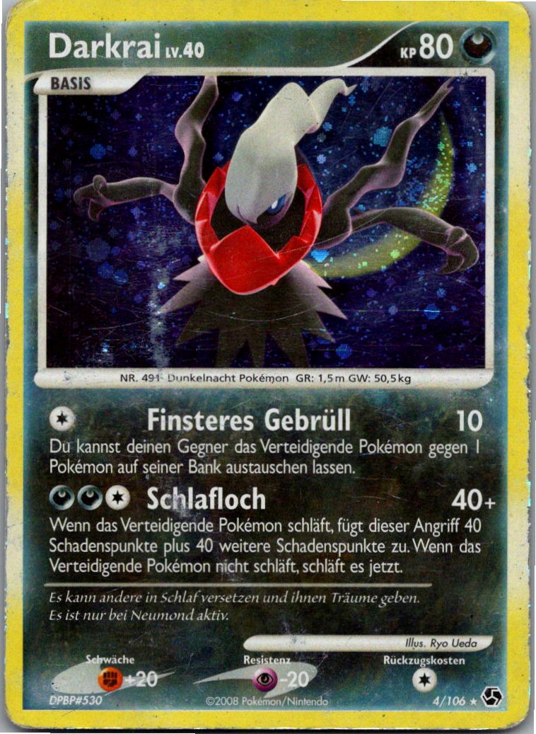Darkrai 4/106 Epische Begegnungen – Vorderseite