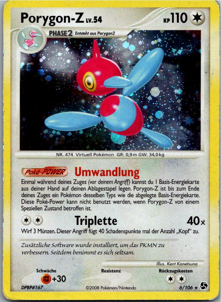 Porygon-Z 6/106 Epische Begegnungen – Vorderseite