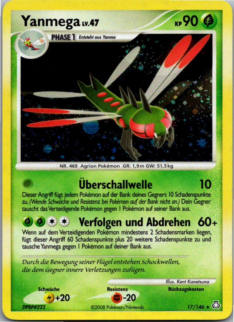 Yanmega 17/146 Erwachte Legenden – Vorderseite