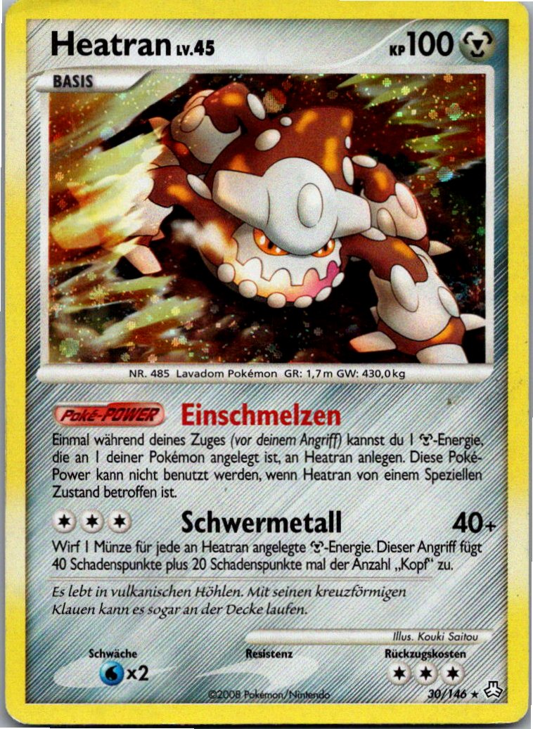 Heatran 30/146 Erwachte Legenden – Vorderseite