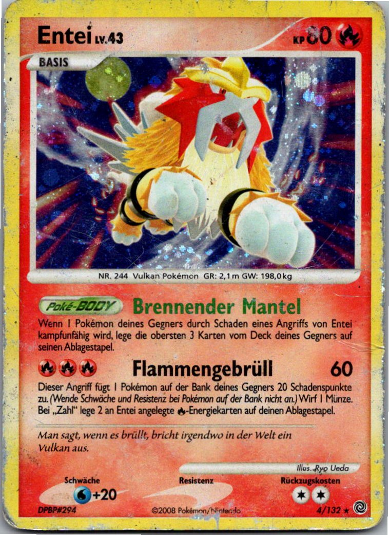 Entei 4/132 Rätselhafte Wunder – Vorderseite