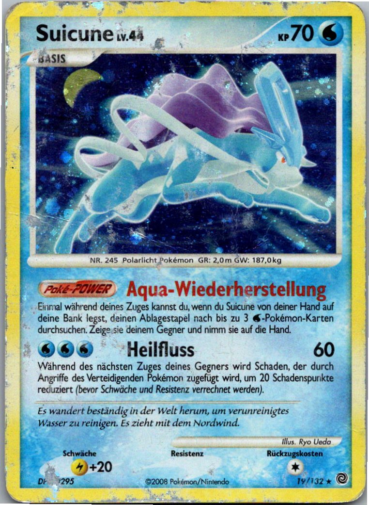 Suicune 19/132 Rätselhafte Wunder – Vorderseite
