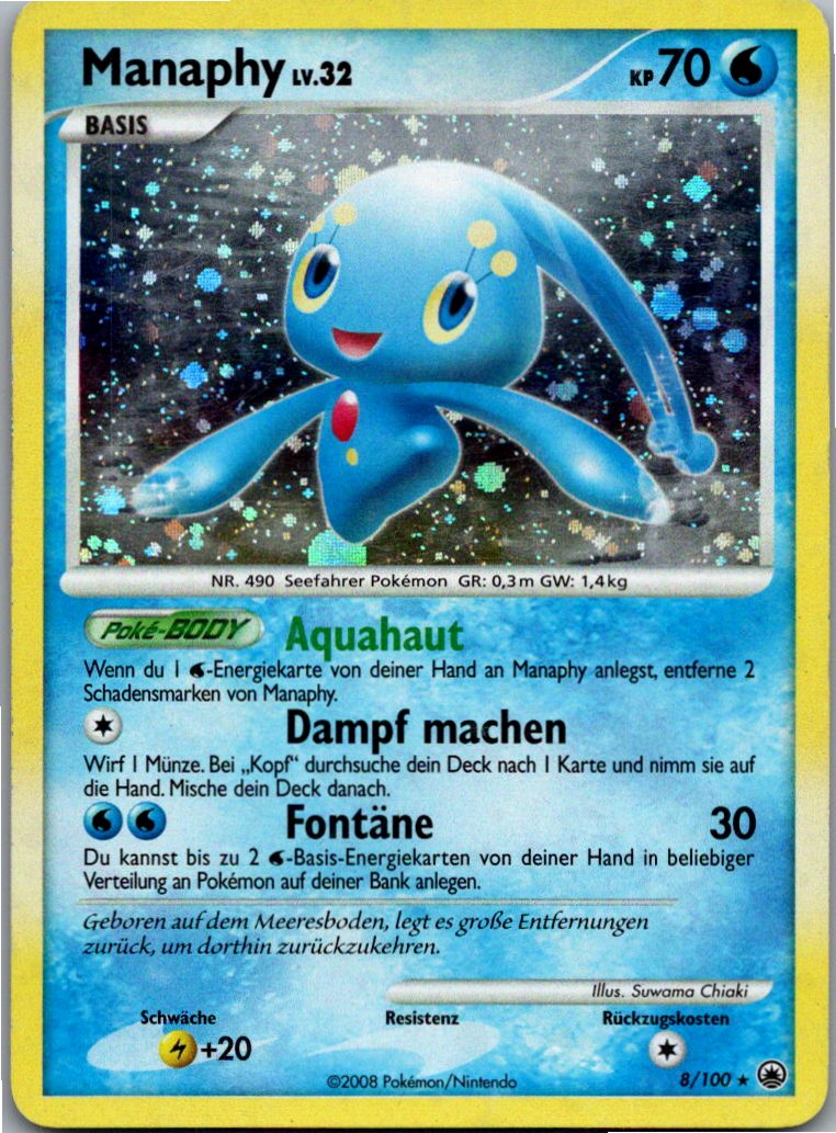 Manaphy 8/100 Majestätischer Morgen – Vorderseite