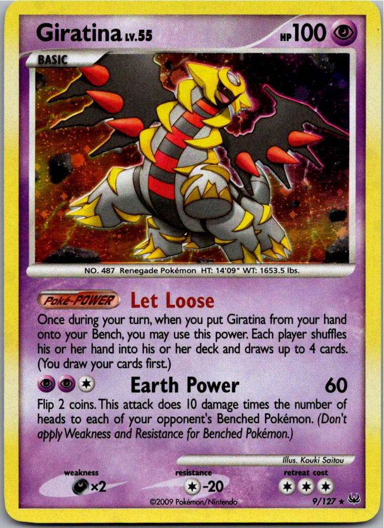 Giratina 9/127 Platin – Vorderseite