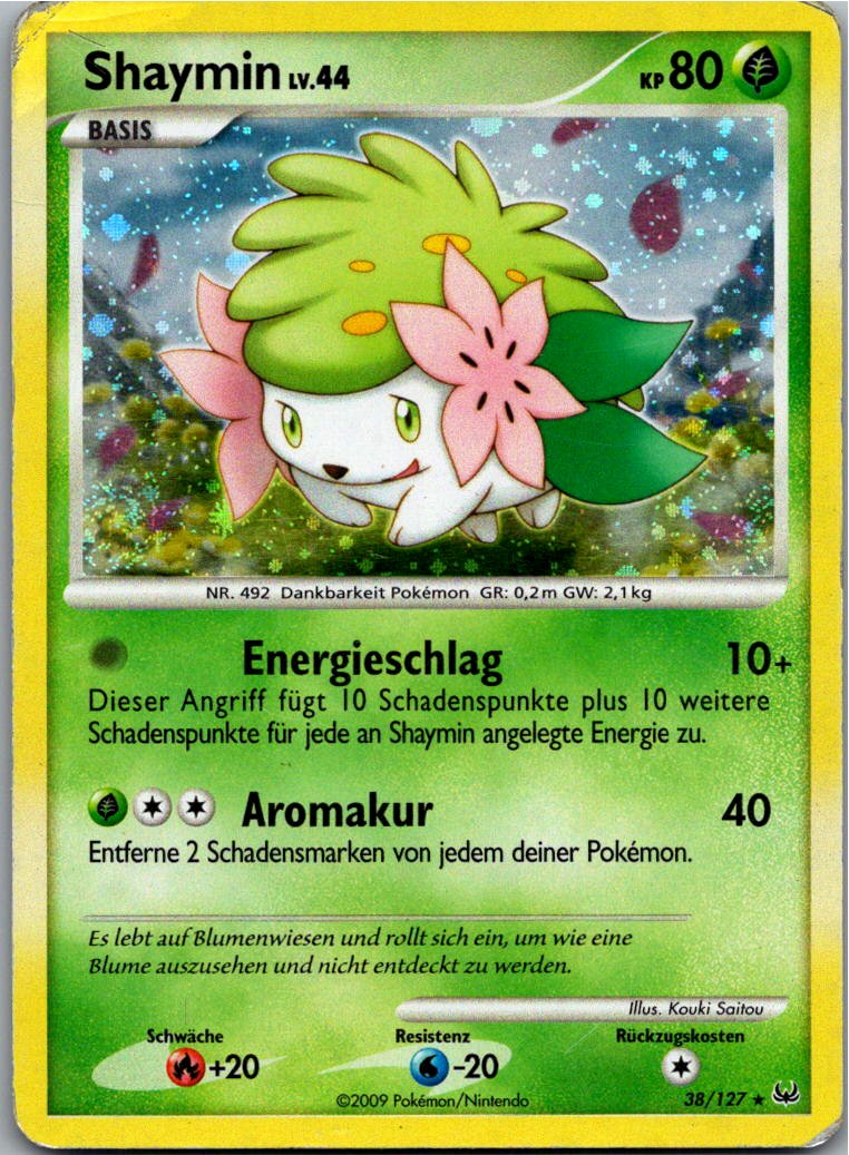 Shaymin 38/127 Platin – Vorderseite