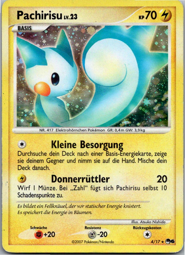 Pachirisu 4/17 POP Series 6 – Vorderseite