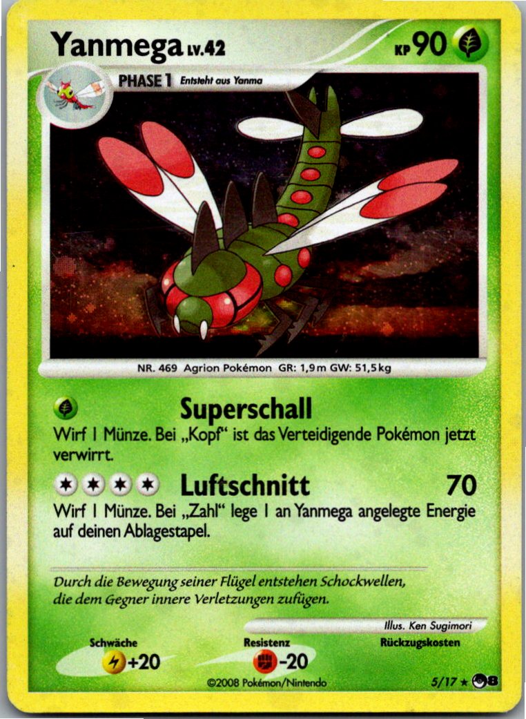 Yanmega 5/17 POP Series 8 – Vorderseite