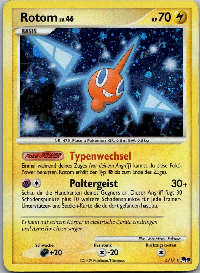 Rotom 5/17 POP Series 9 – Vorderseite