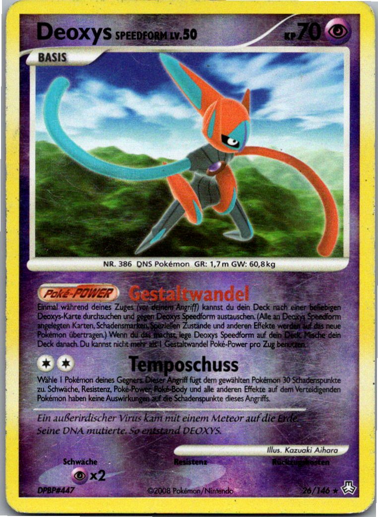 Deoxys Initiativform 26/146 Erwachte Legenden – Vorderseite