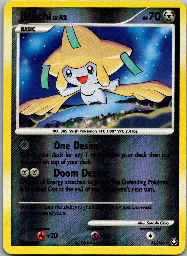 Jirachi 31/146 Erwachte Legenden – Vorderseite
