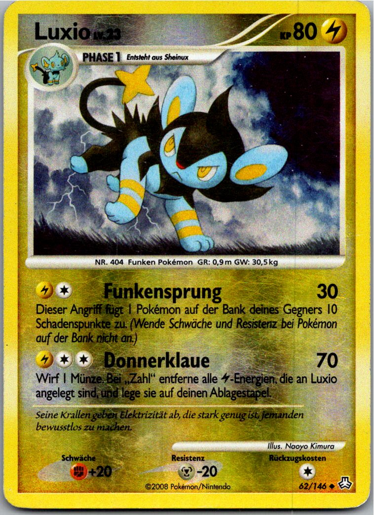 Luxio 62/146 Erwachte Legenden – Vorderseite