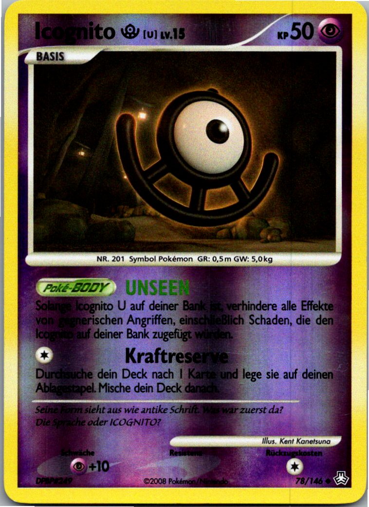 Icognito U 78/146 Erwachte Legenden – Vorderseite