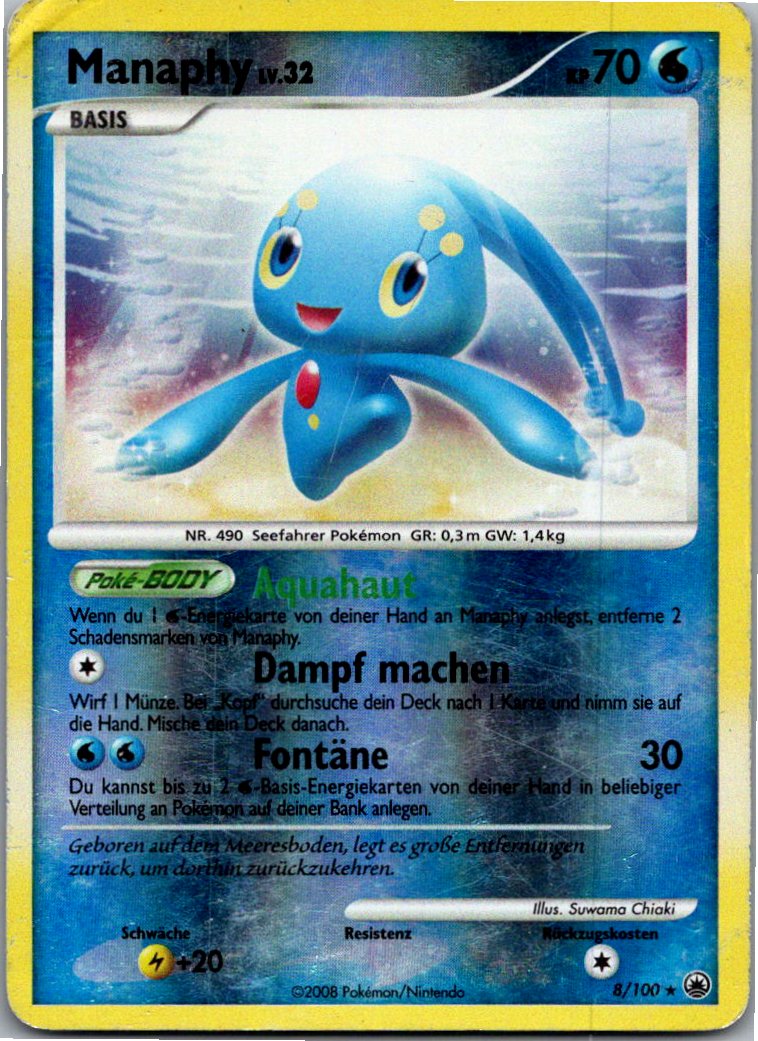 Manaphy 8/100 Majestätischer Morgen – Vorderseite