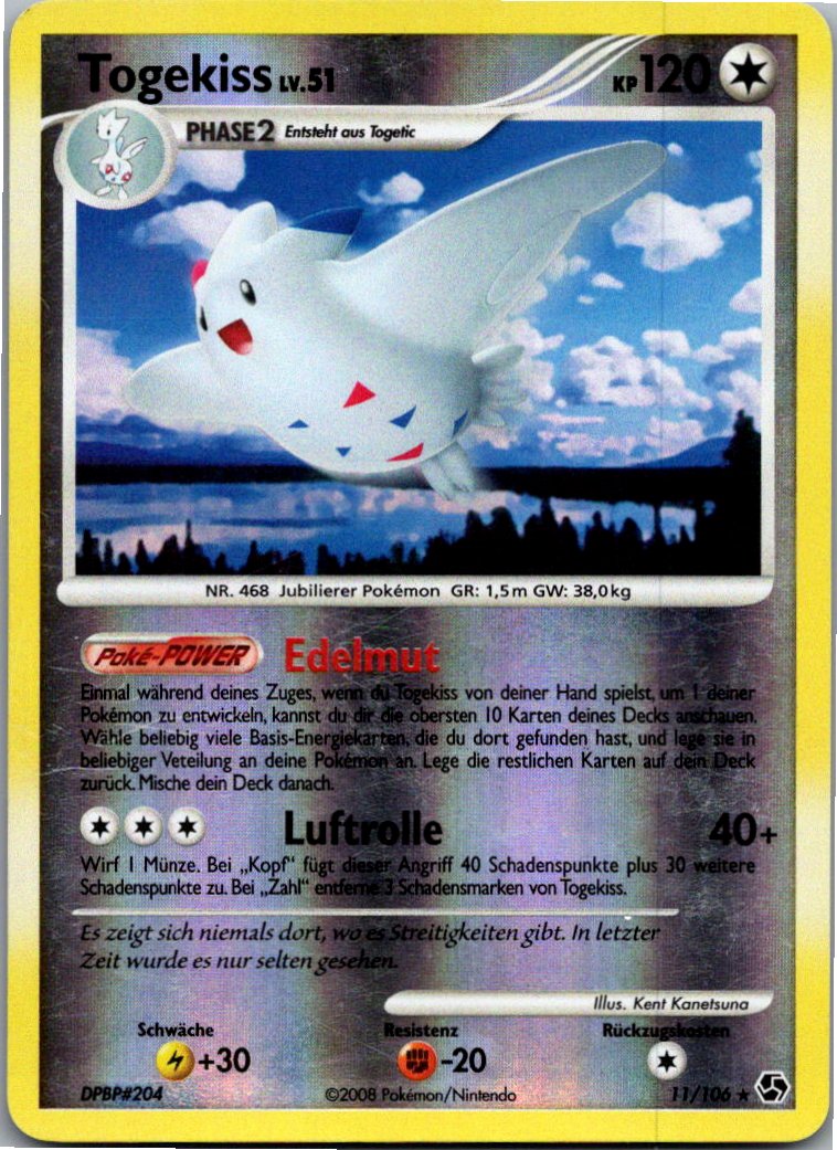 Togekiss 11/106 Epische Begegnungen – Vorderseite