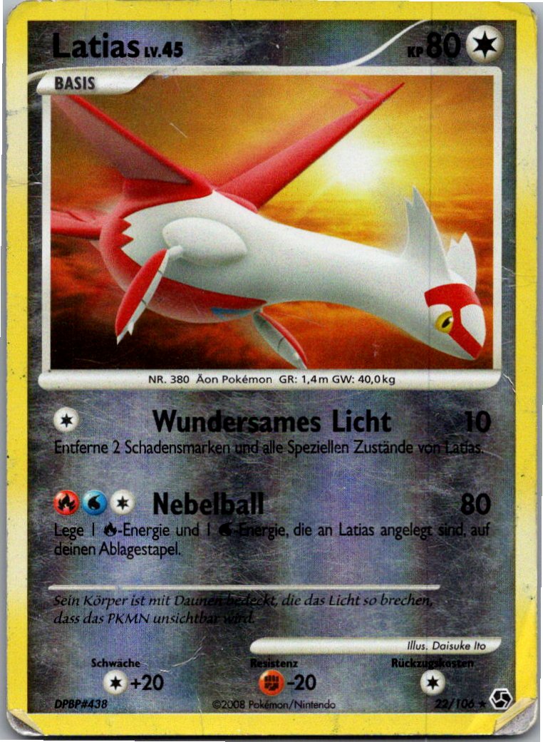Latias 22/106 Epische Begegnungen – Vorderseite