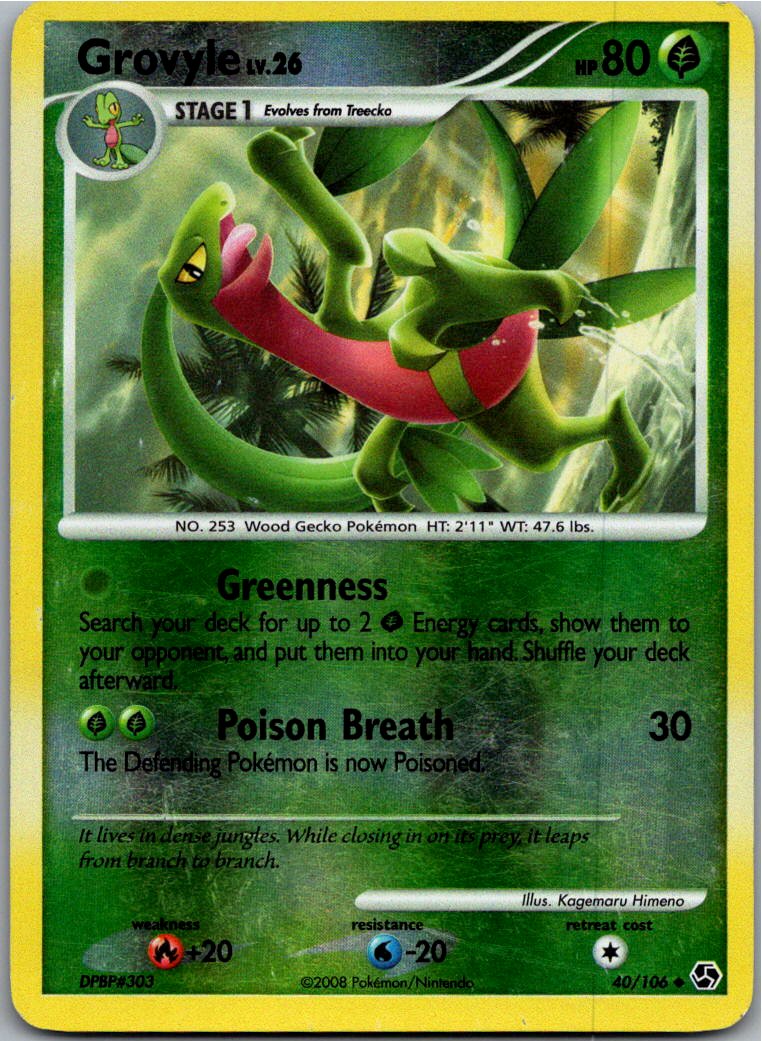 Grovyle Reptain 40/106 Epische Begegnungen – Vorderseite