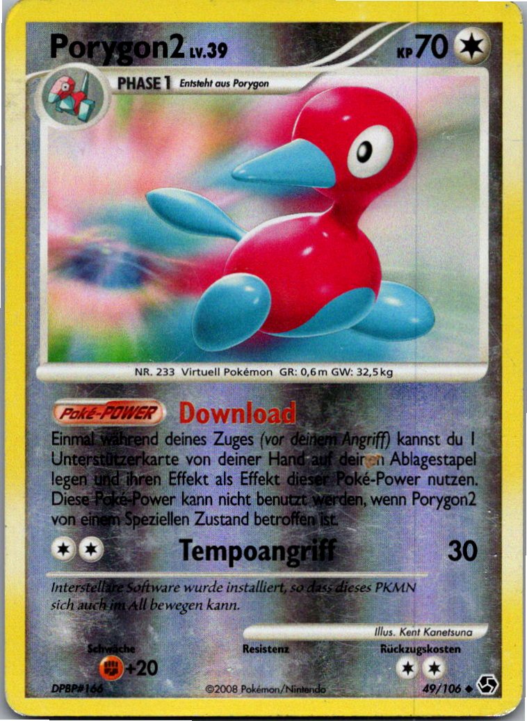Porygon2 49/106 Epische Begegnungen – Vorderseite