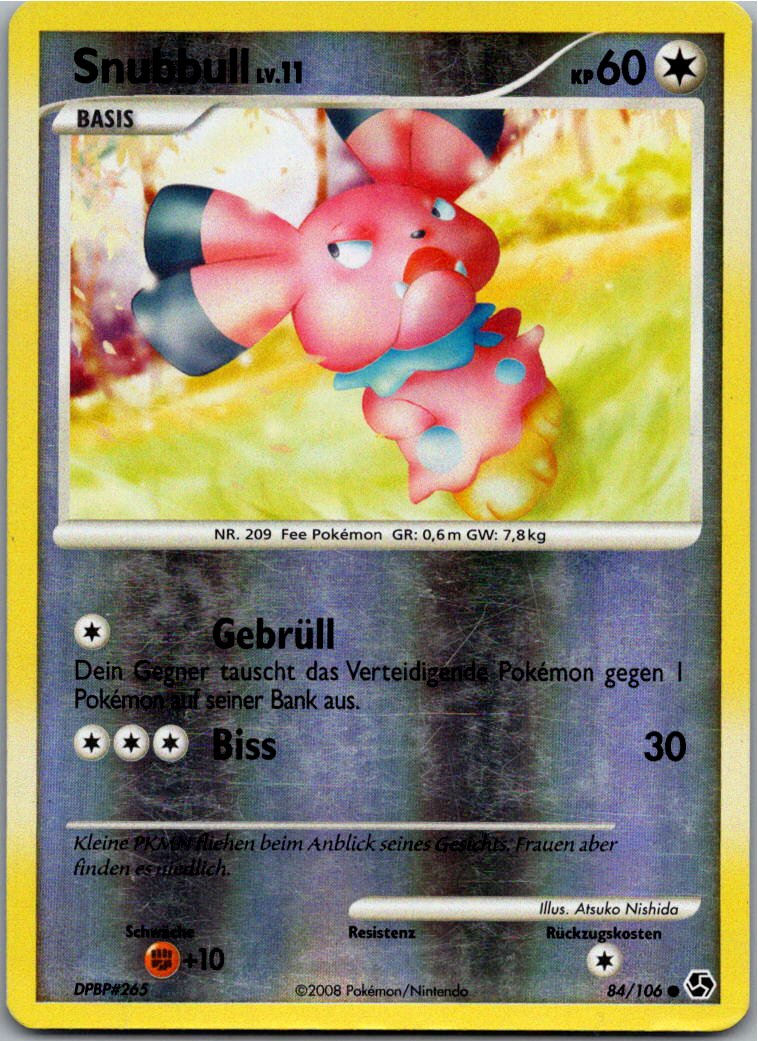 Snubbull 84/106 Epische Begegnungen – Vorderseite