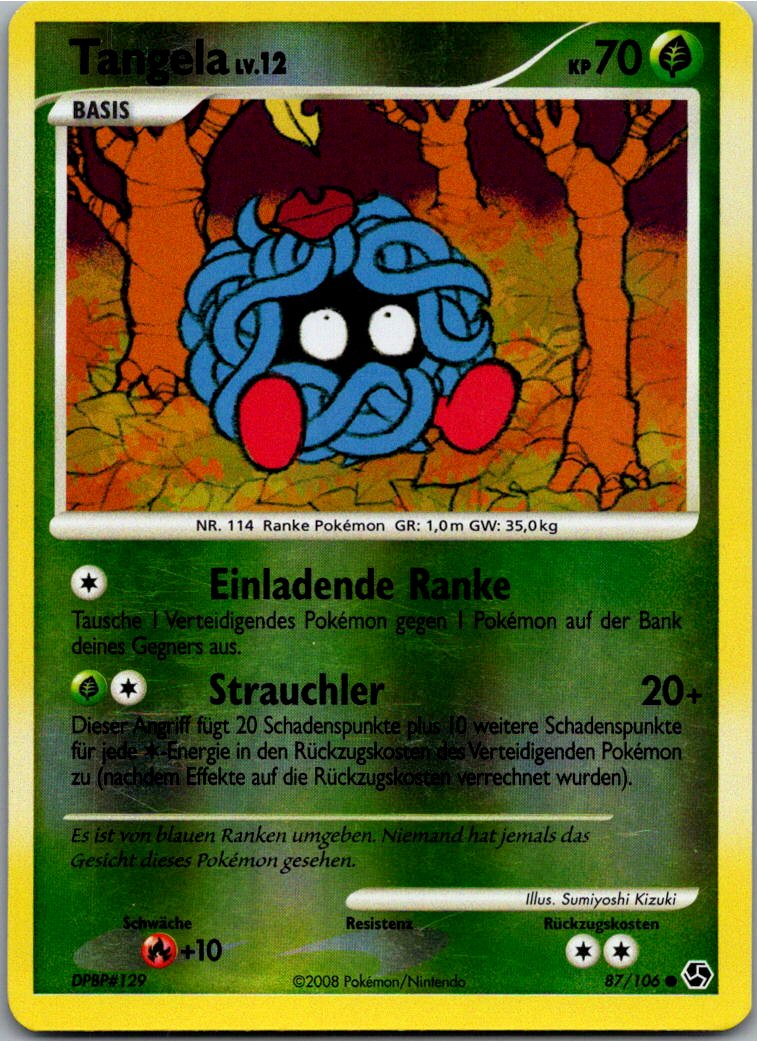 Tangela 87/106 Epische Begegnungen – Vorderseite