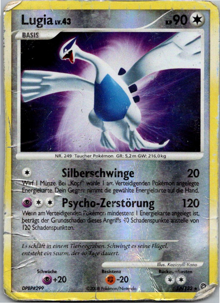 Lugia 14/132 Rätselhafte Wunder – Vorderseite